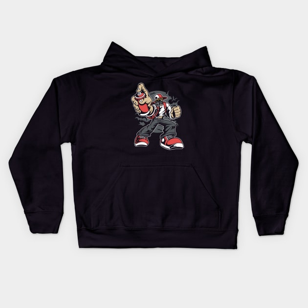 Street Art Series: The Bomber (Graffiti Artist) Kids Hoodie by Jarecrow 